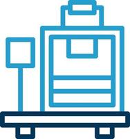 Luggage Scale Vector Icon Design