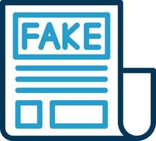 Fake News Vector Icon Design