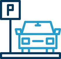 Parking Area Vector Icon Design