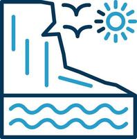 Cliff Vector Icon Design