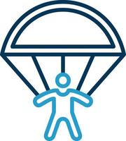 Skydiving Vector Icon Design