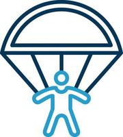 Skydiving Vector Icon Design