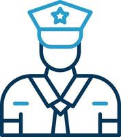 Security Guard Vector Icon Design