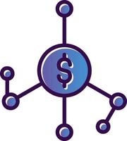 Money Network Vector Icon Design