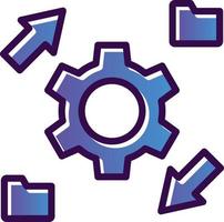 Data Transformation Vector Icon Design