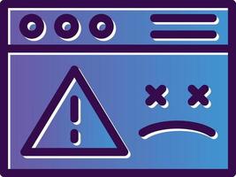 Website Dead Vector Icon Design