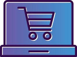 Online Cart Vector Icon Design