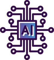 Artificial Intelligence Vector Icon Design