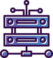 Data Infrastructure Vector Icon Design