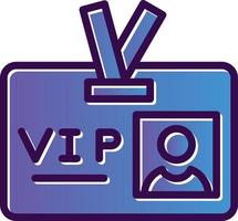 VIP Pass Vector Icon Design