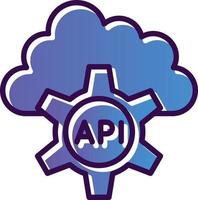 diseño de icono de vector de API