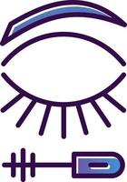 Eyelash Mascara Vector Icon Design