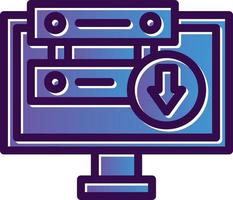 Server Down Vector Icon Design