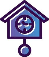 Cuckoo Clock Vector Icon Design