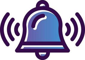 diseño de icono de vector de campana de anillo