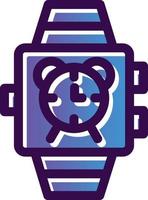 Smartwatch Alarm Vector Icon Design