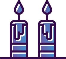 Candles Vector Icon Design