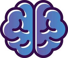 diseño de icono de vector de cerebro