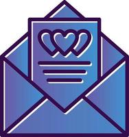 Love Letter Vector Icon Design