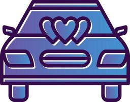 Wedding Car Vector Icon Design