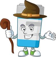 Medical bottle Cartoon character vector