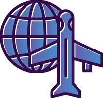 Worldwide Shipping Air Vector Icon Design