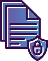 Document Security Vector Icon Design