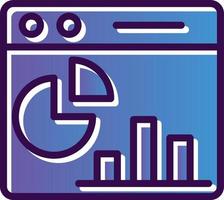 Webpage Statistics Vector Icon Design