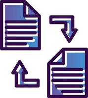 Documents Exchange Vector Icon Design