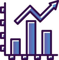 Growth Diagram Vector Icon Design