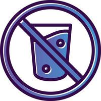 No Drink Vector Icon Design