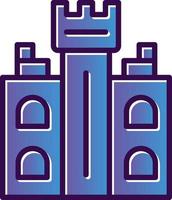 Castle Tower Vector Icon Design