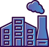 Factory Pollution Vector Icon Design