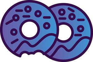 diseño de icono de vector de donuts