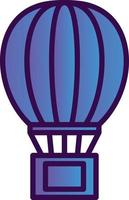 Air Balloon Delivery Vector Icon Design