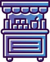 Donation Stall Vector Icon Design