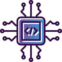 Code Processor Vector Icon Design