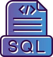 Sql File Vector Icon Design