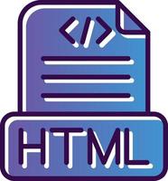 diseño de icono de vector de archivo html