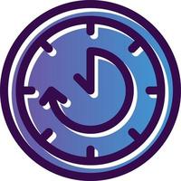 Time Loop Vector Icon Design