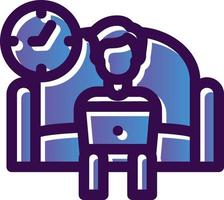 Relax Work Vector Icon Design