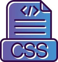 diseño de icono de vector de archivo css