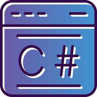 C Sharp Vector Icon Design