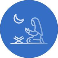 diseño de icono de vector de oración de mujeres