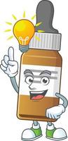 Liquid bottle Cartoon character vector