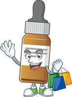 Liquid bottle Cartoon character vector