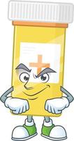 Medicine bottle Cartoon character vector