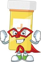 Medicine bottle Cartoon character vector