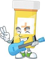 Medicine bottle Cartoon character vector