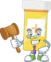 Medicine bottle Cartoon character vector